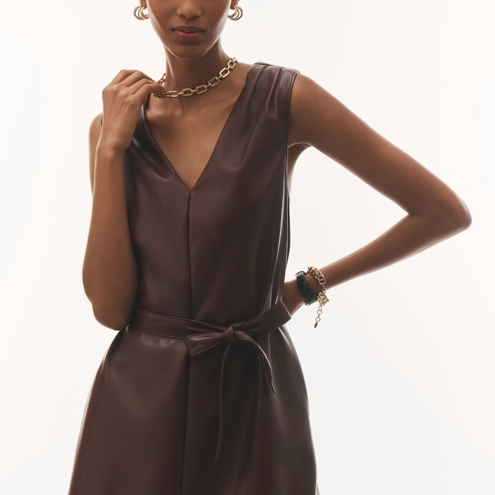 Paige Chic Brown Sleeveless Dress size 4